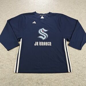 Adidas Seattle Kraken‎ Jr Ice Hockey Jersey NHL Adult Size Small Blue